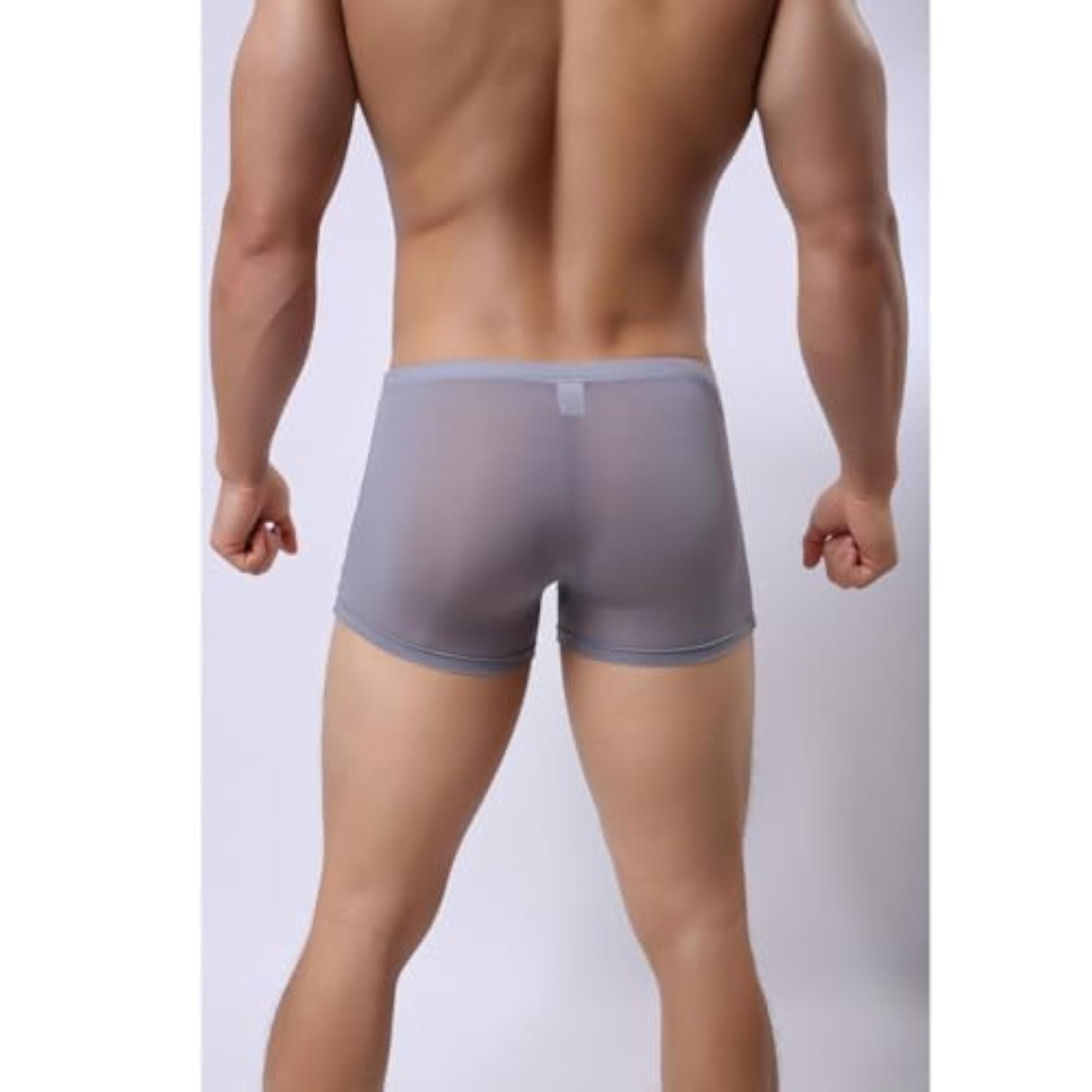 Men's Soft Penis Sheath Pouch Boxer Briefs Shorts
