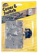 Racoorporated 5121-5 Gray Weatherproof Vertical Single Pole Switch & Cover - Quantity 6