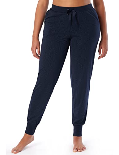 Schiesser Damen Schlafhose lang mit Bündchen Baumwolle Stretch - Mix +...