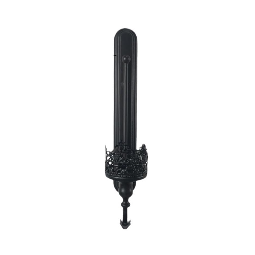 SDGBCXD candlestick holder, Vintage Black Wall Mounted Candlestick Indoor Decoration Elegant Candle Holder Decor