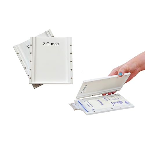 Image of Magnetic Breastmilk Freeze Flat Trays - Breastpump Accessory to Freeze Breast Milk Storage Bags Flat (2oz Tray Set (2 or 4oz), for Motif)