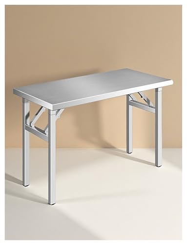 Table de travail pliante en acier inoxydable de qualité supérieure 80 cm