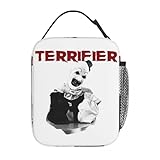 HFDGFJKKL Mochila Terrifier El Payaso Película de Terror Halloween Bolsa de Almuerzo Térmica Aislada para Trabajo Bolsa de Comida Portátil Nevera Térmica Lonchera Regalos de Halloween y Navidad