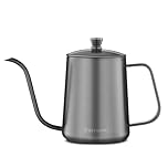 Easyworkz Gage Gooseneck Pour Over Coffee Kettle 600ml Stainless Steel 304 Coffee Pot with Long Narrow Spout Hand Drip Kettle