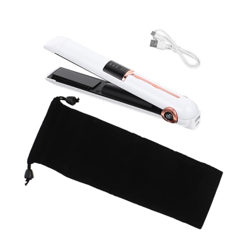 ELAYARD Plancha Rizadora Inalámbrica Multifuncional Portátil para Pelo Ajustable USB Recargable para Viaje Alisado y Ondulado Profesional Color