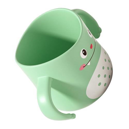 UKCOCO Vaso Infantil para Cepillo de Dientes con Diseño de Dinosaurio Resistente Caídas para Manos Pequeñas para Enjuague Bucal y Uso Casa Viaje o Camping