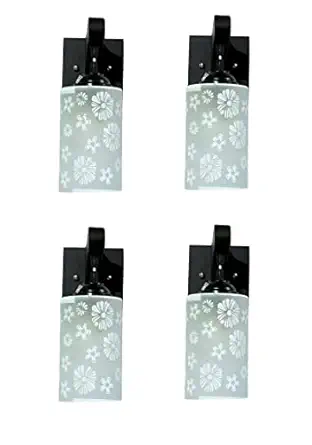 ONECYA ROYAL FANCY Round Wooden Wall Light/Wall Hanging Lamp for Bedroom, Pendant Light Indoor and Outdoor Electric (Pack of 4) Downcya0101