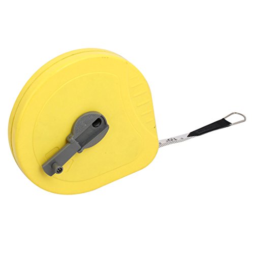 Cinta Métrica Retráctil 13mm x 30m Plástico Amarilla miniatura 3