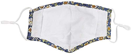 Xlive Cloth Face Mask,Washable Reusable,breathable with Adjustable Ear Loops, Nose Wire and Filter Pocket, 3-layer Cotton fabrics, for teen girls, boys, men or women,6-pack,Made in USA
