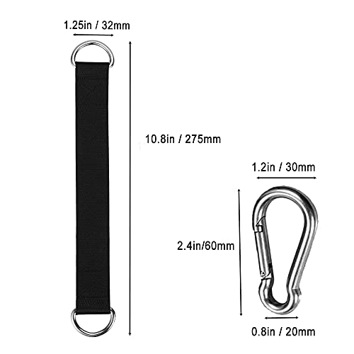 Image of Fitness Abs Straps Pull Up Hanging Straps Ab Slings Straps Abdominal Muscle Training Support Workout Equipment for Pull-Up Workout Gym Perfect for Swing Seat,Plank,Hammock,with 2 Carabiners