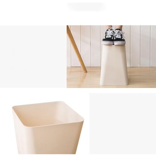 Poubelle simple sans couvercle modèle E corbeille à déchets plastique