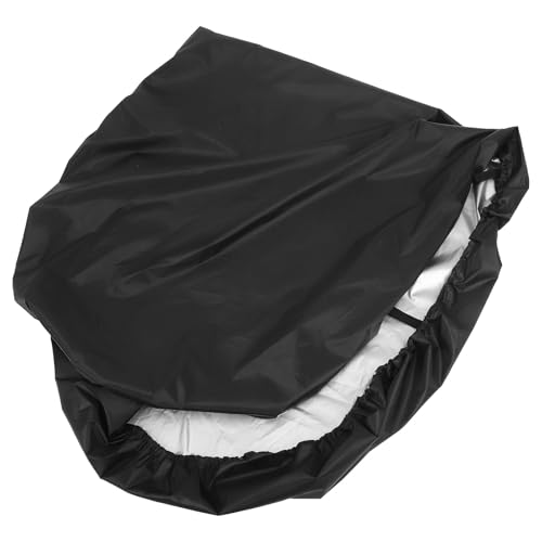 TOYANDONA Housse de Kayak Imperméable en Tissu Oxford Noir, Protection UV Anti-soleil, Taille Adaptable pour Canoë, Couverture Résistante pour Rangement Extérieur et Protection Longue Durée