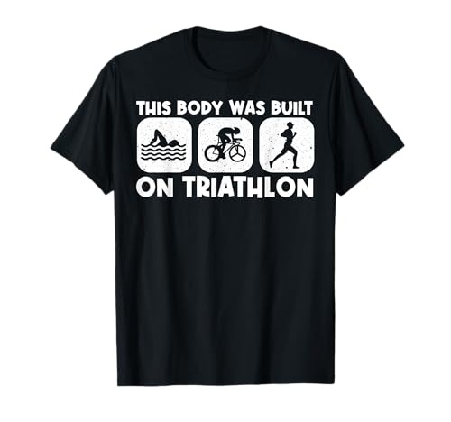 Cool Triathlon Art For Men Women Triathlete Sport Triathlon T-Shirt