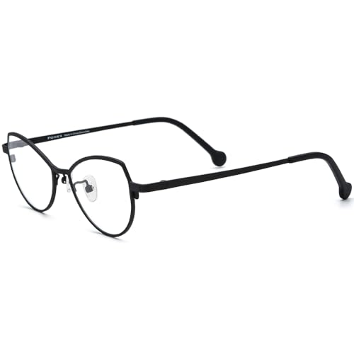 Image of FONEX Colorful Pure Titanium Glasses Frame Women Retro Round Eyeglasses
