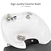 BarberPub Backwash Shampoo Ceramic Bowl and Chair Set for Salon for Hair Stylist, Adjustable Hair Wash Bowl Unit Station for Spa Beauty Salon Barbershop 9093 (Grey)