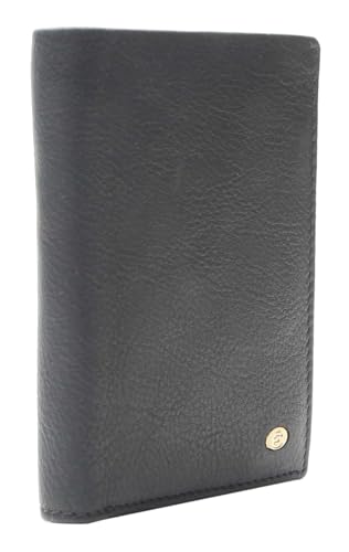 Esquire Chicago Wallet Compact Black, l'élégance du cuir noir pour homme