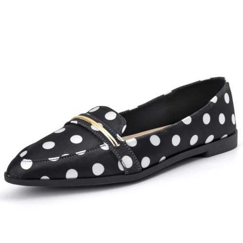 Image of Pointy Toe Penny Loafers for Women Dress Office Work Flats Shoes