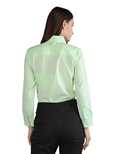 Image of CHKOKKO Women Solid Polycotton Regular Formal Shirt