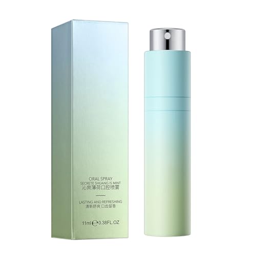 Ziurmut Spray Orale per Bocca | Spray Orale Totale - 5 Gusti 11 ml Fresca Menta Cura Orale Nebbia per sbarazzarsi di alito Cattivo, combatte l'alitosi deodoranti Portatili
