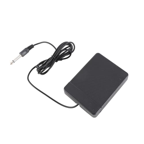 Generic Sustain Pedal, Piano Pedale Universale per Pianoforte per Strumenti Musicali, Tastiera Ambientale ABS Sustain Pedalata con il Suo Design Non Slip e il Rumore Minimo per il Musical (6,35 mm)