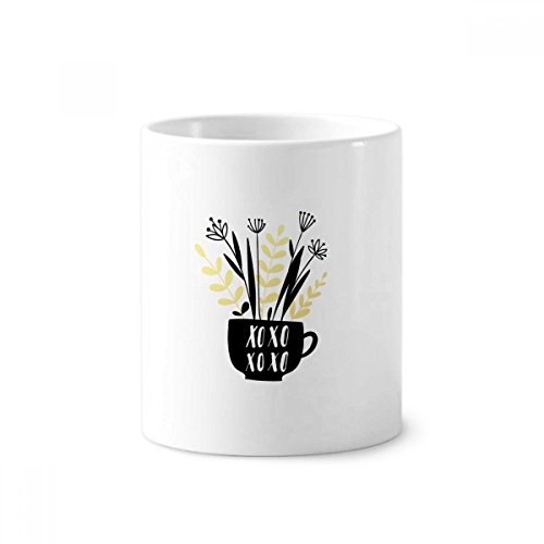 Tasse blanche XOXO Vase de fleurs en céramique le cadeau déco idéal pour elle
