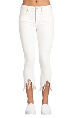 Jean blanc frangé Mavi Tess coupe super skinny avec taille haute w27