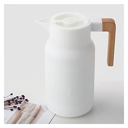 Teiera multiuso, Teiera isolata, Brocca da caffè isolata, Boccette termiche for bottiglie con manico in legno Pentola isolante for uso domestico Bottiglie termiche di grande capacità Pentola isolante