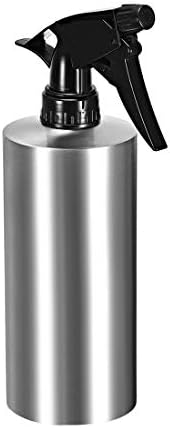 uxcell 18.5oz/550ml Spray Bottle 304 Stainless Steel with Fine Mist Sprayer, Empty Refillable Container