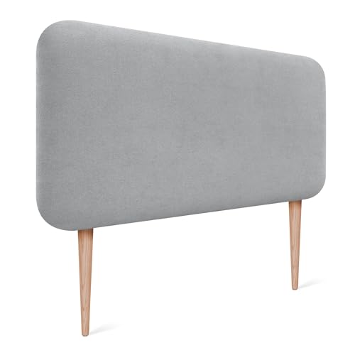 DHOME Cabecero Tapizado Liso Redondeado