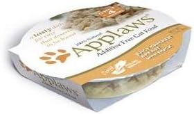 Applaws Cat Pots Juicy Chicken Breast with Duck Peel Top Cat Food (18) 2.12oz Trays