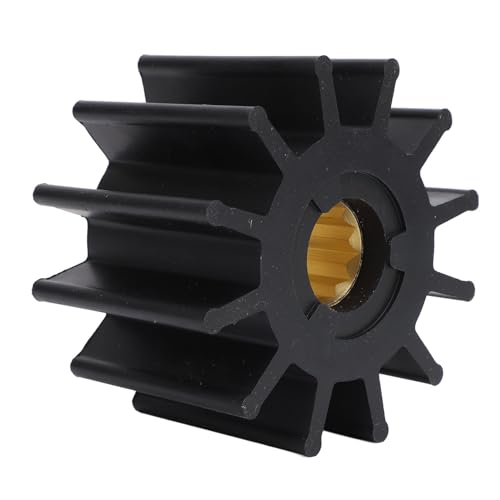 12 Blade Impeller 21951362 High Performance Water Pump Repair Impeller Heavy Duty Cooling Flow for Outboard Engine Marine Grade Rubber Metal Construction 96mm Length 62mm Width