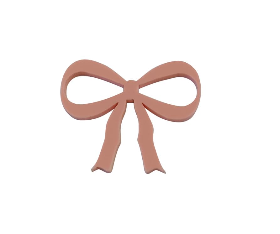 XIAOYUE Set of 20 Baby Pink Bow Drink Tag,Bowknot Drink Tag for Wedding Bridal Shower Decor, Engagement Party Decor