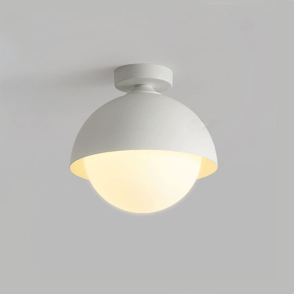 LYMSXAZOU Bedroom Corridor Aisle Modern Chandelier Home Room Decor Ceiling Lamps Living Decoration Lights Interior LED Semi-Inset Lighting (Color : White) Made in China