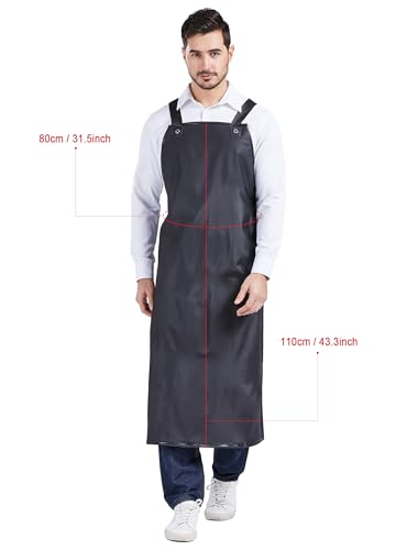 Nanxson Grembiule impermeabile resistente regolabile, grembiule da lavoro in gomma,CF3109 - immagine 5