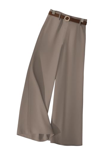 Image of KERI PERRY Trousers for Woman Pants Women's Formal Office Korean | Black Track Pant Beige| Straight | Cotton Spandex Stretchable Trouser | High-Waisted Bottom Wear