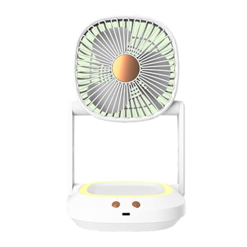 Fnfhsa Ventilador Pequeño Plegable Montado en la Pared, Ventilador Eléctrico Pequeño Portátil de Escritorio para el Hogar, Ventilador Circulador de Aire Silencioso,