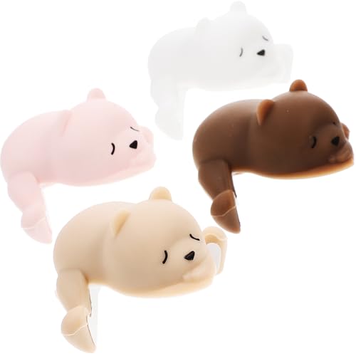 ARTSEWPLY Protectores de Esquinas para Mesas para Bebés Diseño de Animales 4 Unidades de Silicona Suave Colores y Seguros y Cómodos para Protección Infantil el Hogar