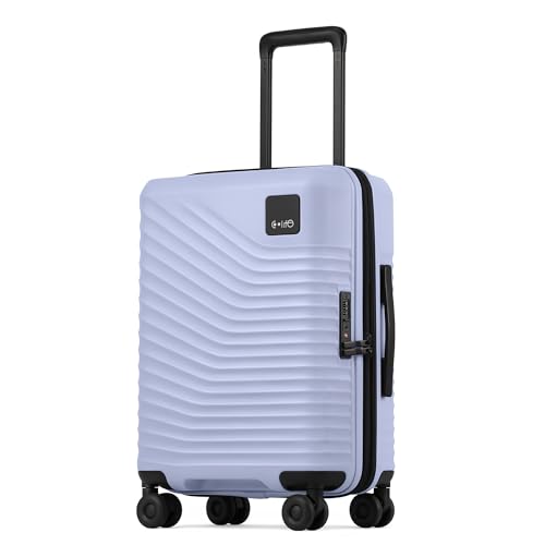 Coolife Carry On Luggage Expandable Hardside Upgrade PC Durable Lightweight Travel Suitcases with Dual Spinner Wheels & TSA Lock (Light Purple, Carry-On 20-Inch)