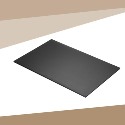 Image of MECCANIXITY HDPE Plastic Sheet 1 /8 inch Thick, 8 inch x 12 inch High Density Polyethylene Plastic Blocks, HDPE Cutting Board for DIY, Home Floor Improvement, Black