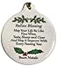 Italian Blessing Like Good Wine Porcelain Ornament Boxed Rhinestone Crystal