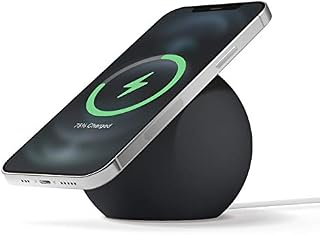 elago MS2 Stojak do ładowania Kompatybilny z ładowarką MagSafe, Silikonowy, Klasy Premium, do iPhonea 15, 14, 13, 12 Seria, ładowarka Nie Jest Dołączona, Czarny