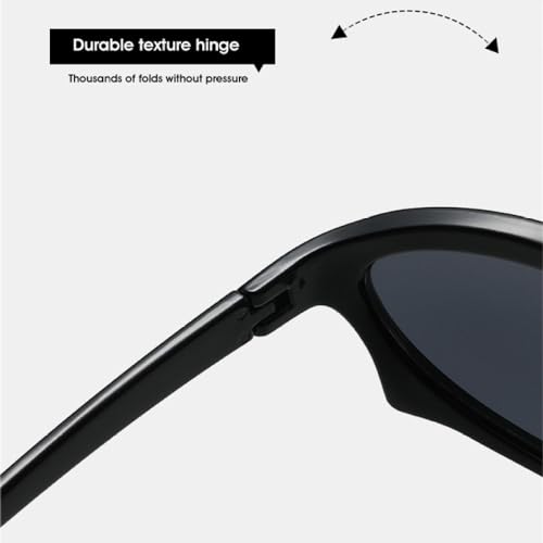 Lunettes de soleil œil de chat rétro au design punk géométrique noir