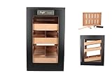 Angelo Humidor Cabinett - schwarz matt - BxHxT 30x50x40cm