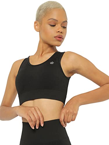 Image of Women's Slip-On Sports Bra | Lightly Padded | Seamless Technology Full-Coverage Sports Bra | Racerback Medium-Impact