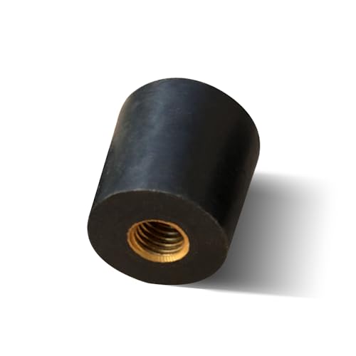 WUQIMUSC Upright Bass Endpin Rubber Tip Stopper Protector Durable and Anti slip with the Internal metal thread design Easy to install (Arc bottom)