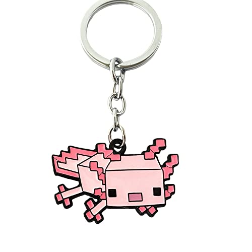 UXEpollius Axolotl Classic Metal Keychain Women and Men