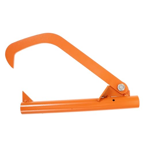 Abaodam Outil De Roulage De Grumes Robuste En Acier Carbone Pour Bûches, Levage Et Traction En Forêt, Crochet à Bois Métallique Dent D’appui Pointue, Protection Anti-intempéries
