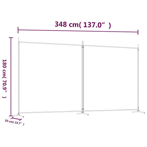 Paravent autonome et pliable marron pour masquer un espace de vie - 8