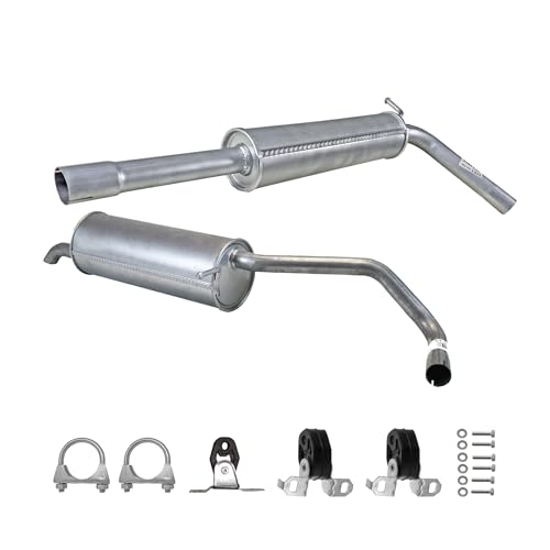 Komplette Auspuffanlage Auspuff Schalldämpfer + Anbaukit