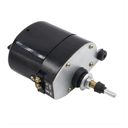 Moteur d'essuie-glace puissant 12V avec axe rotatif stable pour pare-brise de tracteurs